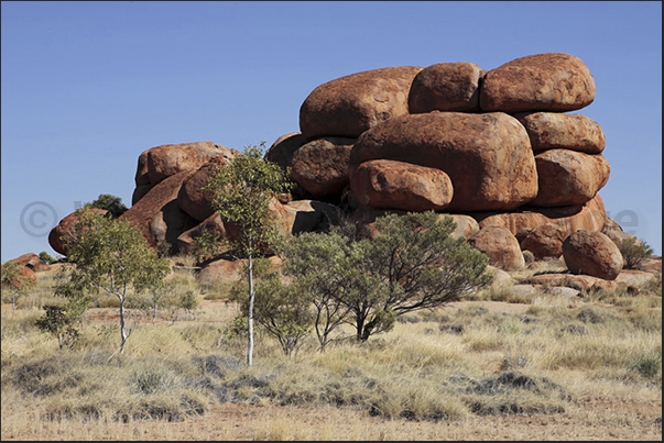 Devil Marbles Conservation Reserve near the Stuart Highway not far from Alice Spring