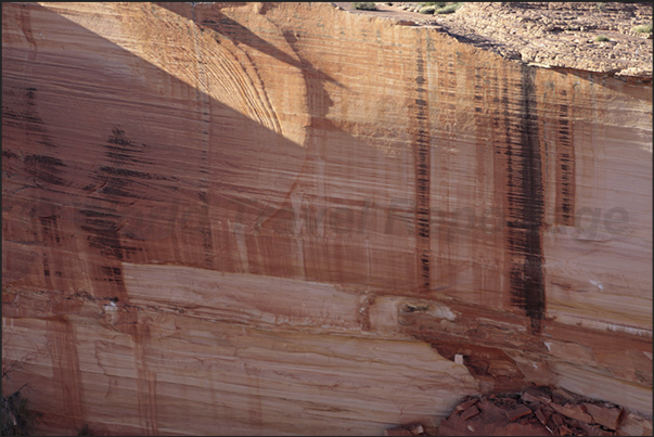 Watarrka National Park. Kings Canyon. The vertical walls of the canyon Watarrka National Park. Kings Canyon. The vertical walls of the canyon