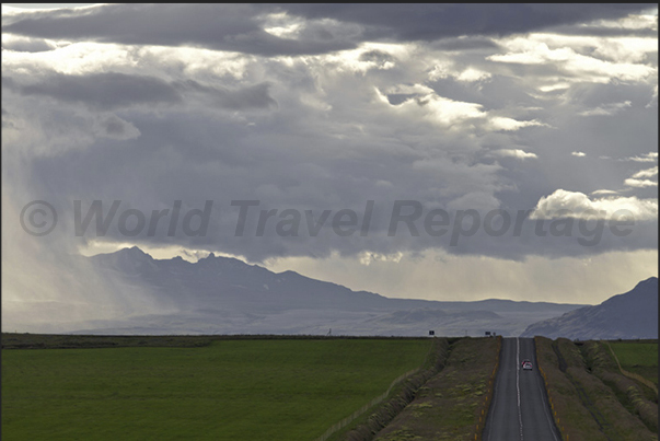 The road to Eyjafjallajokull Glacier The road to Eyjafjallajokull Glacier