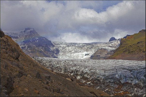 Along the highway 1. Svinafellsjokull Glacier. Along the highway 1. Svinafellsjokull Glacier.