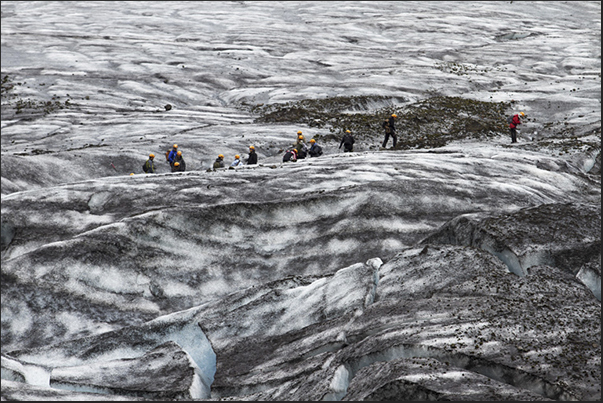 Climb on Hvannadals glacier