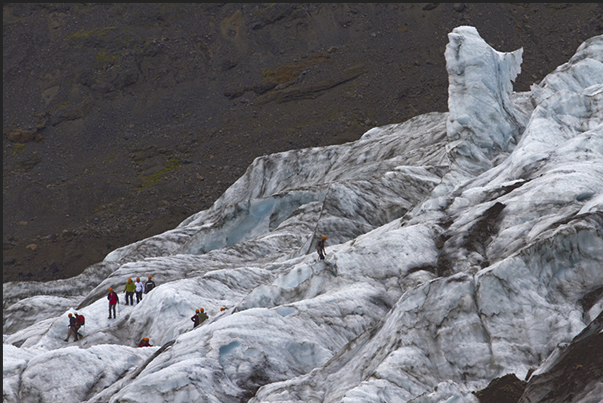 Climb on Hvannadals glacier Climb on Hvannadals glacier