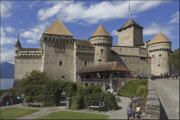 The castle of Chillon (XII century) near Montreux