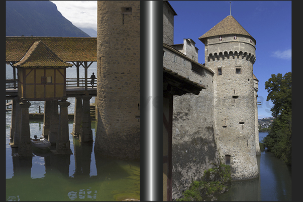 Chillon castle (XII century), near Montreux Chillon castle (XII century), near Montreux