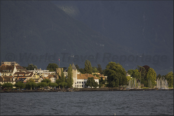 The town of Montreux The town of Montreux