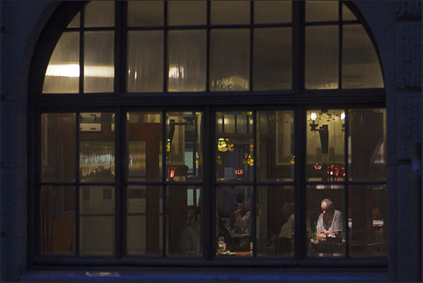 One of the places frequented by tourists visiting the historical center of Lausanne