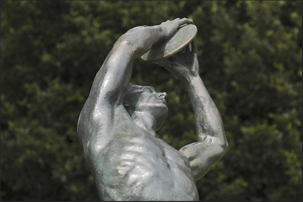 Statues in the gardens of the Olympic Museum in Lausanne Ouchy