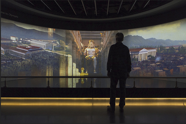 Olympic Museum in Lausanne Ouchy. The hall of Olimpia (Greece) the first town of the Olimpyc Games Olympic Museum in Lausanne Ouchy. The hall of Olimpia (Greece) the first town of the Olimpyc Games