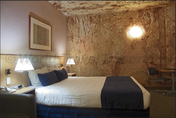 Coober Pedy. One of the underground bed rooms of the Desert Cave Hotel Coober Pedy. One of the underground bed rooms of the Desert Cave Hotel