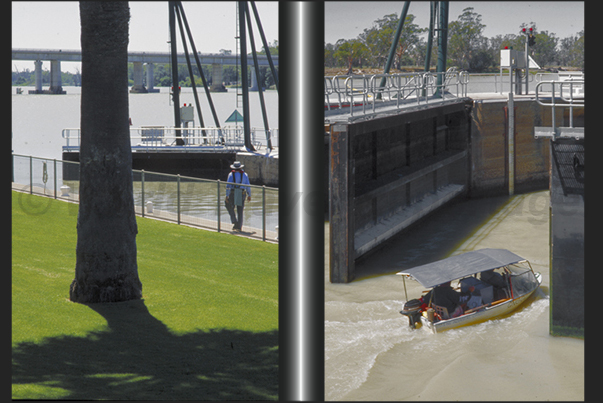 The lock 1 in Blanche Town, a little village near Renmark