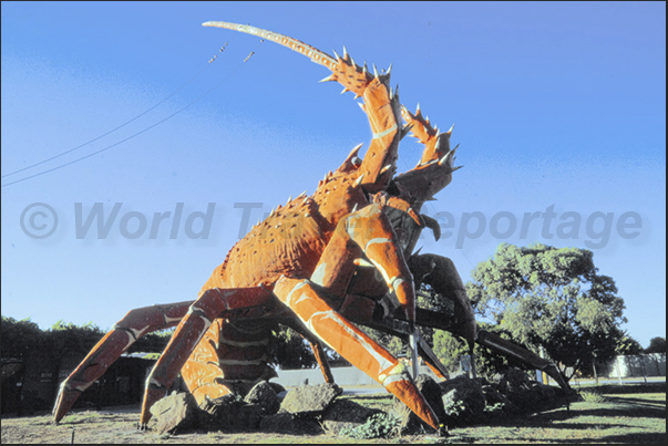 The great lobster symbol of the town of Kingstone