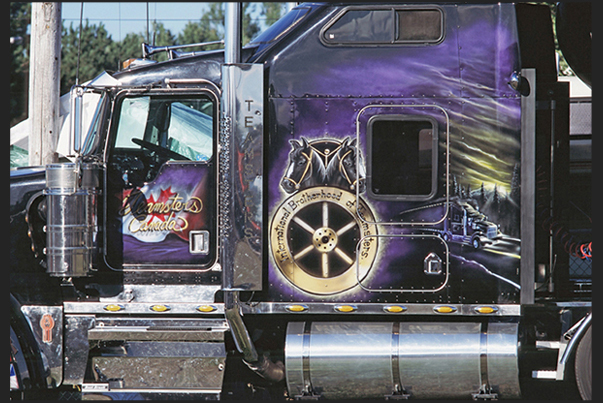 Each trucks participating in the beauty contest has, painted on the coachwork, the spirit of those who drive the truck Each trucks participating in the beauty contest has, painted on the coachwork, the spirit of those who drive the truck