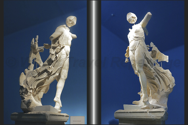Archaeological Museum of Olympia. The statue of Nike, one of the most important statues of the museum Archaeological Museum of Olympia. The statue of Nike, one of the most important statues of the museum
