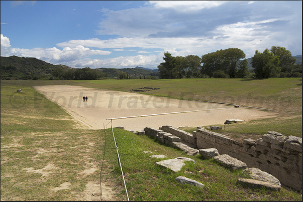 Archaeological site of Olympia. The field of the Olimpics Games Archaeological site of Olympia. The field of the Olimpics Games
