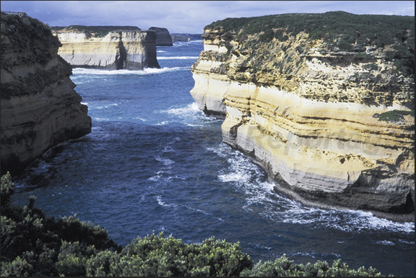 Great Ocean Road. The coast of 12 apostles. A path allows you to visit the hidden corners of these particular cliffs Great Ocean Road. The coast of 12 apostles. A path allows you to visit the hidden corners of these particular cliffs