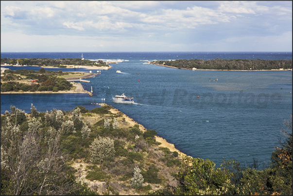 The lagoon of Lake Gippsland Coastal Park near the town of Lake Entrance