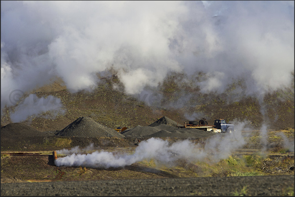 The geothermal area of Krafia