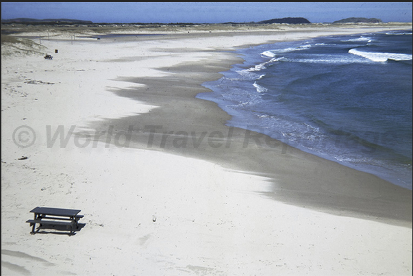 Beaches on the east coast of Grande Entree island, near Cape Old Hardy Beaches on the east coast of Grande Entree island, near Cape Old Hardy
