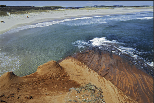 Beaches on the east coast of Grande Entree island, near Cape Old Hardy