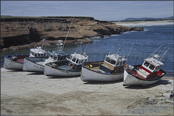 Port of Cape Old Hardy. Island of Grande Entrée Port of Cape Old Hardy. Island of Grande Entrée