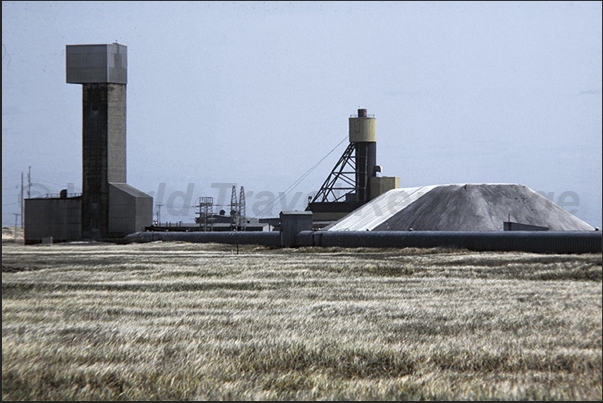 Mines of salt. The salt is exported in Canada and North America Mines of salt. The salt is exported in Canada and North America