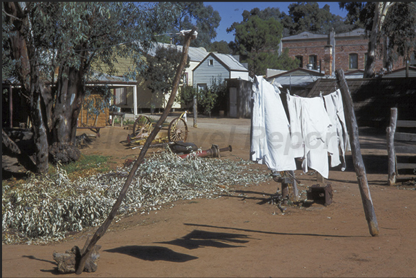 The old town of Swan Hill near Murray River