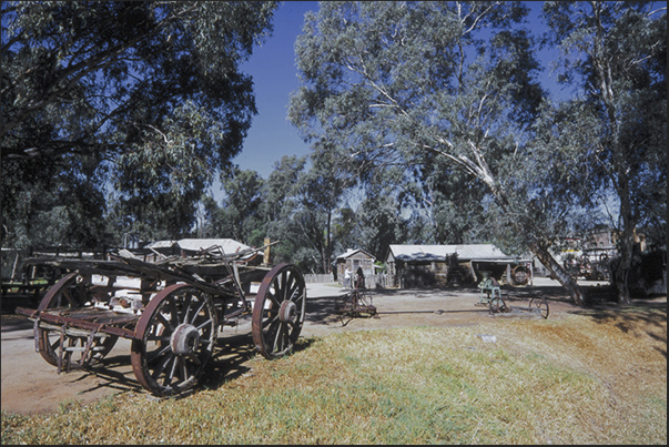 The old town of Swan Hill. Workshop repair of wagons and carriages The old town of Swan Hill. Workshop repair of wagons and carriages