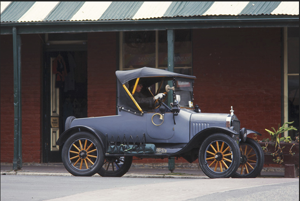 Rally of classic cars in the town of Wangaratta. Studebaker 1916 Rally of classic cars in the town of Wangaratta. Studebaker 1916