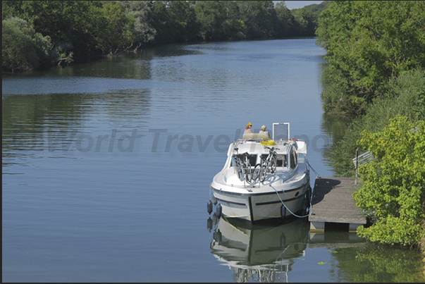 The river Doubs after near the village of La Barre The river Doubs after near the village of La Barre