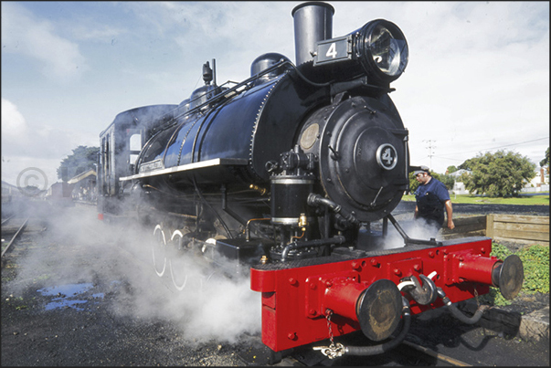 As before, still today the new gold diggers moving by train on the railway line Maldom-Guildfor As before, still today the new gold diggers moving by train on the railway line Maldom-Guildfor