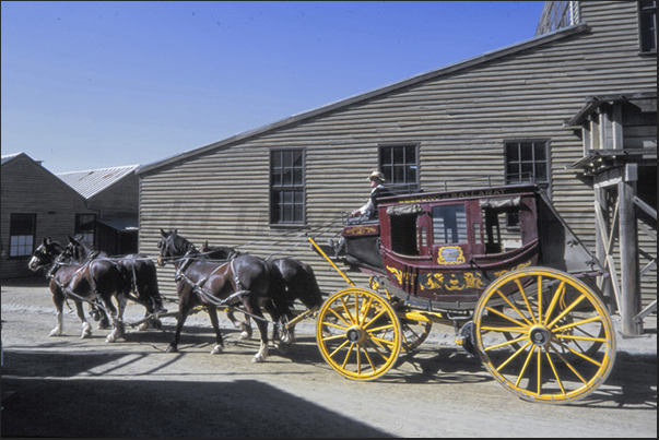 Sovereign Hill, near Ballarat. The reconstruction of a town, when it was discovered the gold in this area of Victoria Sovereign Hill, near Ballarat. The reconstruction of a town, when it was discovered the gold in this area of Victoria