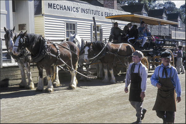 With the carriage to reach Sovereign Hill, near Ballarat With the carriage to reach Sovereign Hill, near Ballarat