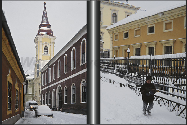 Esztergorm. The streets of the historic capital of Hungary