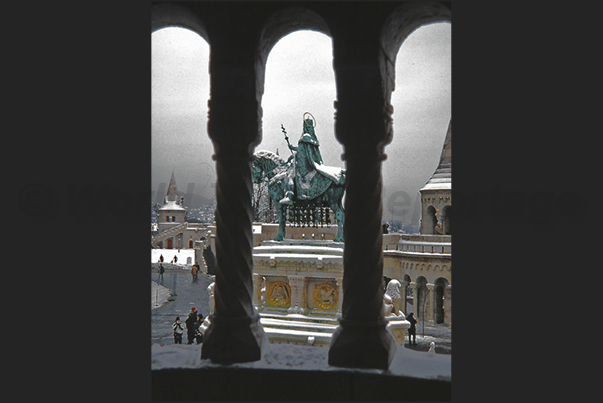 The statue of Eugene of Savoy that liberated Budapest from Turkish domination