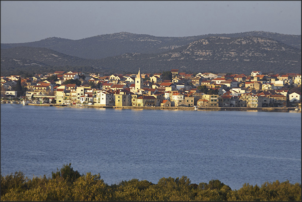 Town of Pirovac, northwest of Sibenik Town of Pirovac, northwest of Sibenik