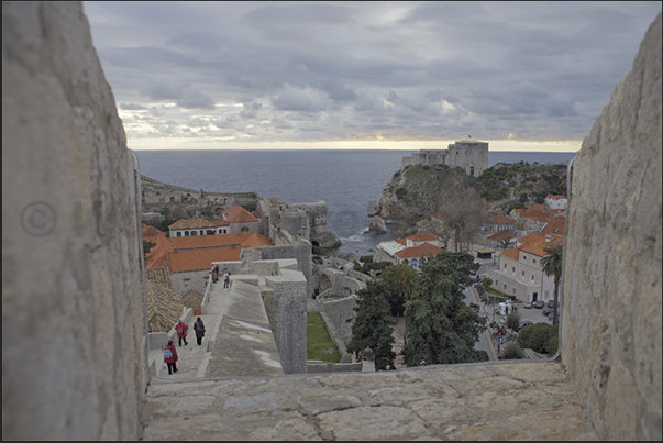 Dubrovnik. The side of the city on the Adriatic Sea Dubrovnik. The side of the city on the Adriatic Sea