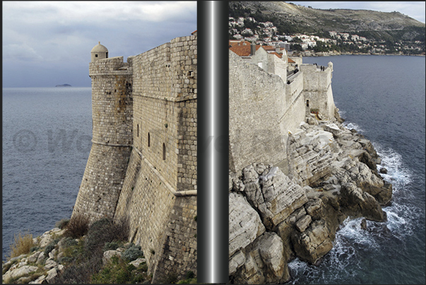 Dubrovnik. The castle that protects access from the sea of the town