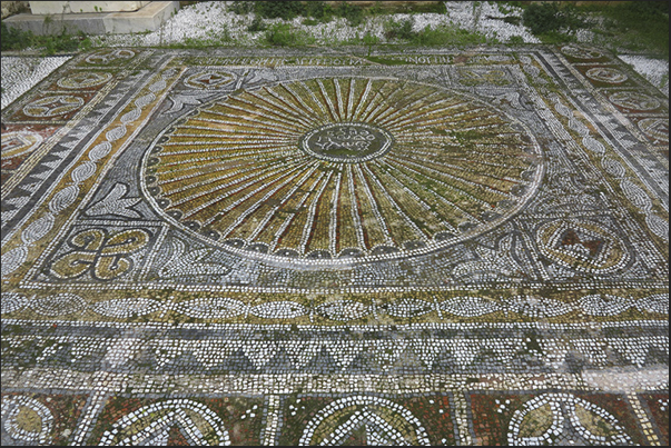 In the archaeological museum in the ancient hospital of Knights (built in 1440) there is a mosaic floors of the early Christian era