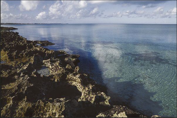 Quiet coves protected along the west coast of the islands