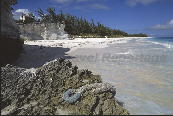 Coral beaches on the southern tip of the island