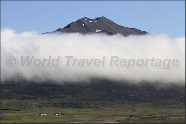 Clouds over the Eyjafjordur Fjord