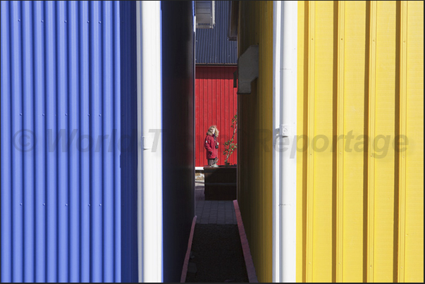 The colorful and lively fishing town of Siglufjordur