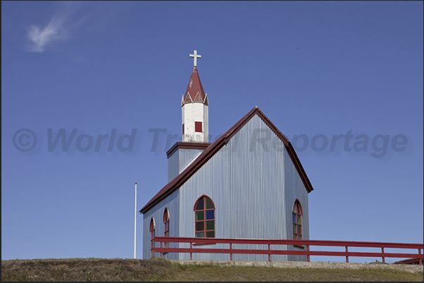 Church on the northern tip of the Skardssron Peninsula Church on the northern tip of the Skardssron Peninsula