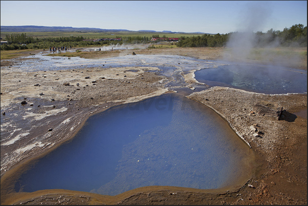 Selfoss, Park of Geyser. Located not far from the capital Reykjavik Selfoss, Park of Geyser. Located not far from the capital Reykjavik