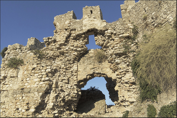 Gate entrance to the ancient ruins of the Venetian castle of Navarino Gate entrance to the ancient ruins of the Venetian castle of Navarino