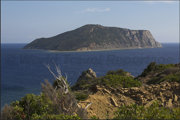 The island of Venetko view from Cape Akritas, the southern tip of the peninsula The island of Venetko view from Cape Akritas, the southern tip of the peninsula