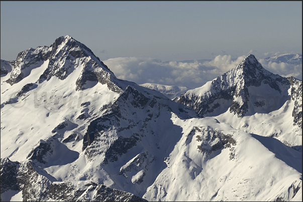 View from the top of Mantel glacier (3669) m