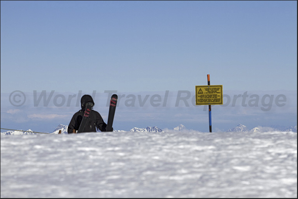 On top of the glacier