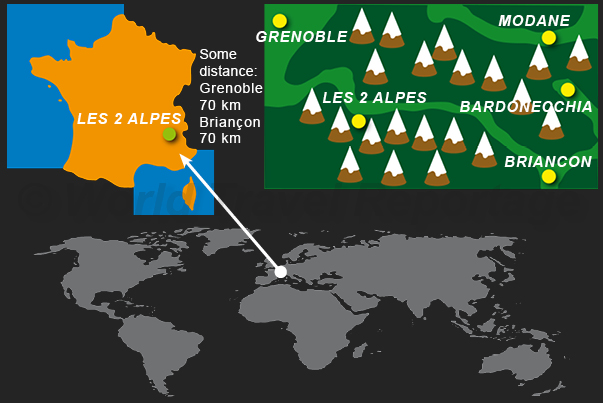 Where is Les Deux Alpes Where is Les Deux Alpes