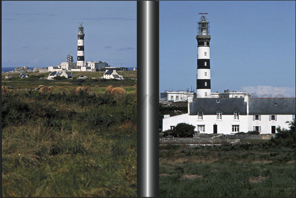 The Creac-h lighthouse marks the entrance into the English Channel from the Atlantic ocean side The Creac-h lighthouse marks the entrance into the English Channel from the Atlantic ocean side